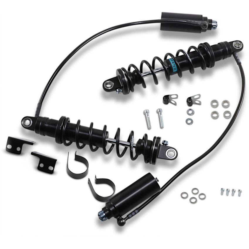 バイクリフター Legend Revo-Arc Remote Reservoir Coil Shocks for 2014-2024 Harley