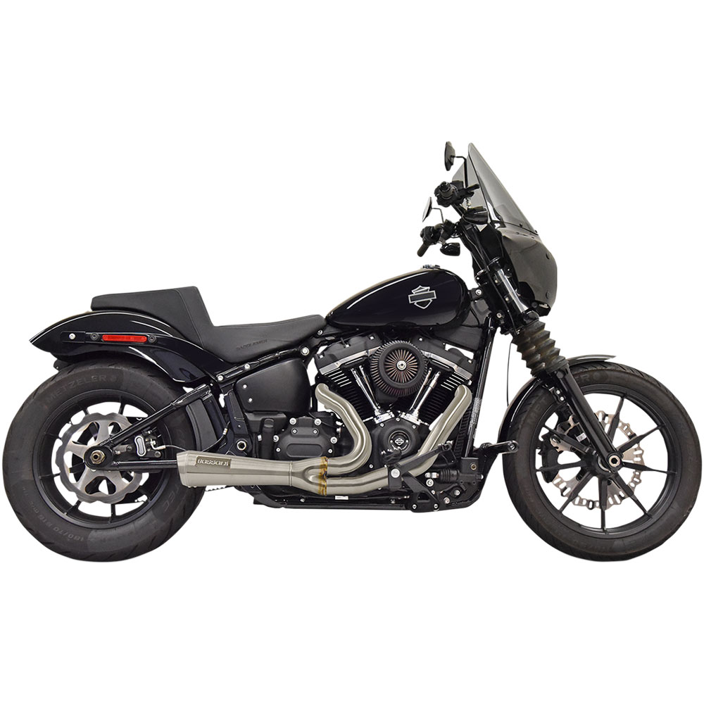 バッサーニ(Bassani) Natural Road Rage Ⅲ Bassani Road Rage III Stainless 2-Into-1 Short Exhaust For