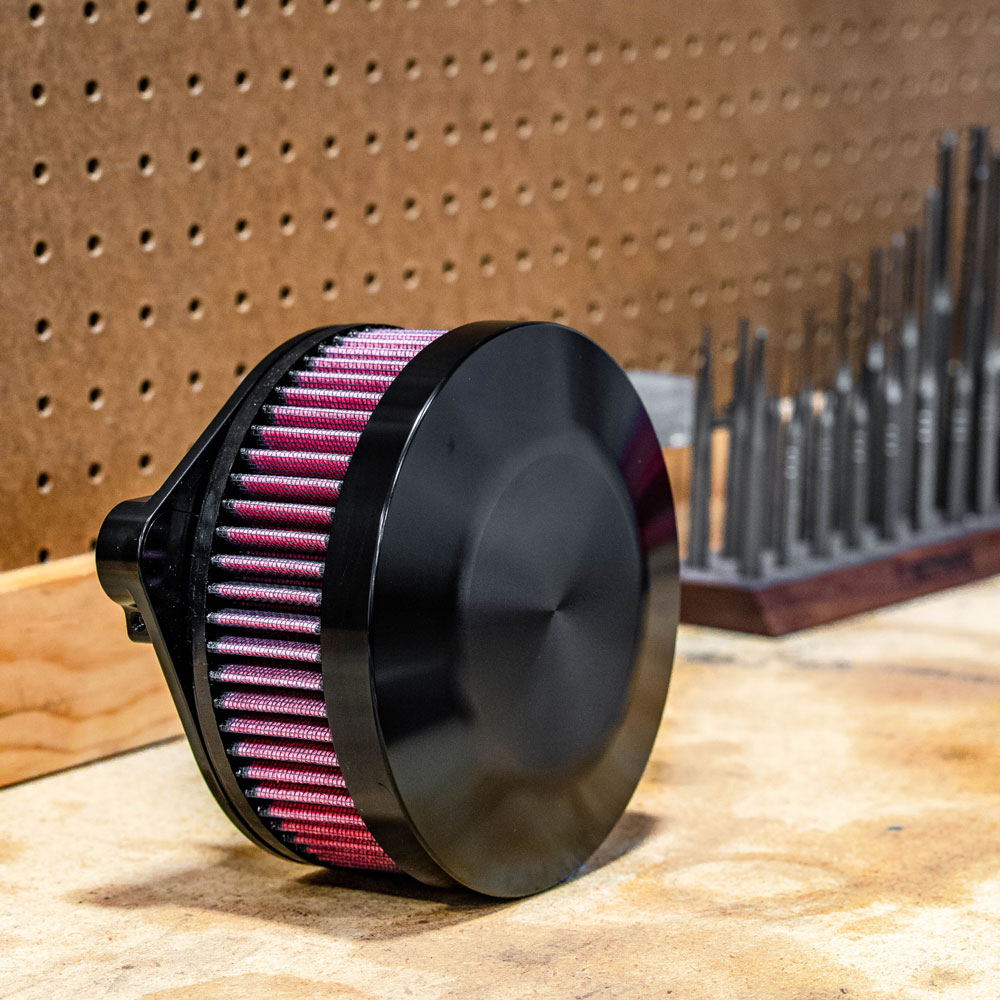 ファットバイク用ハイパワーモーター Horsepower Inc. V2 Air Cleaner for 2017-2023 Harley M8 - Smooth