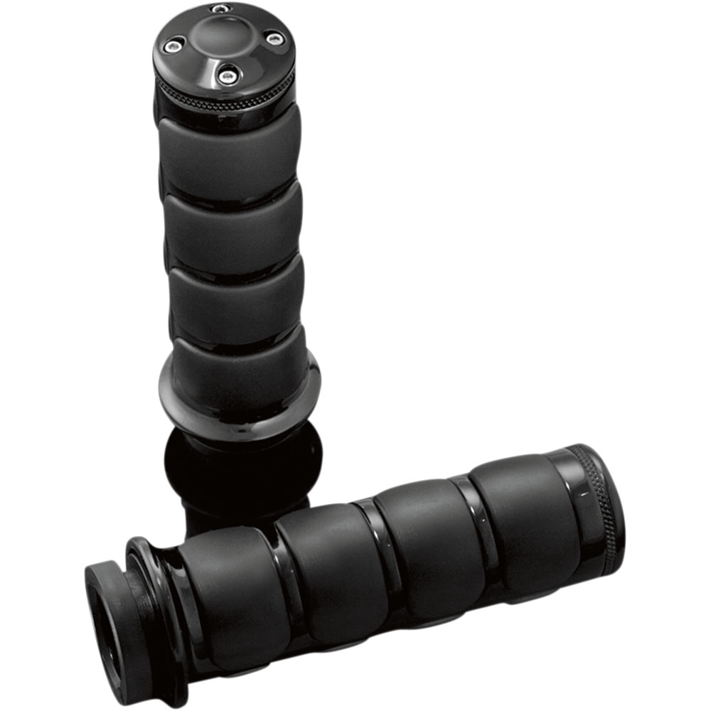 Kuryakyn Premium ISO-Grips for Harley Dual Cable - Black - 6320