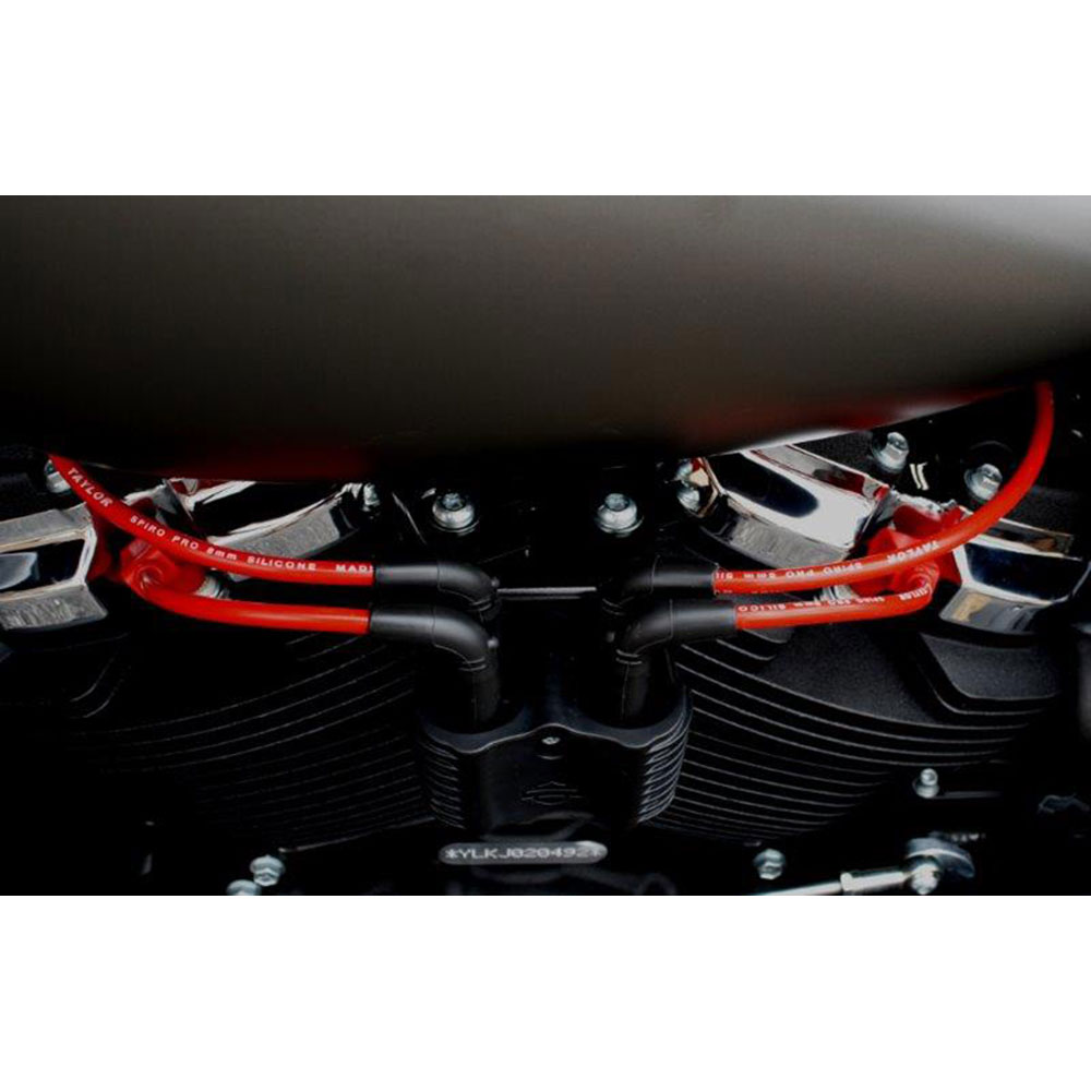 Sumax 8mm Spark Plug Wires for 2018-2020 Harley Softail - Red