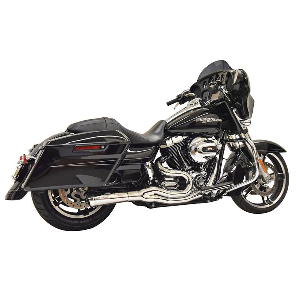 サバジ2 Bassani Road Rage II Mid-Length Exhaust for 2007-2016 Harley