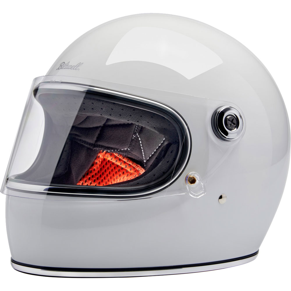 Biltwell Gringo S ECE Gloss White Helmet - Get Lowered Cycles