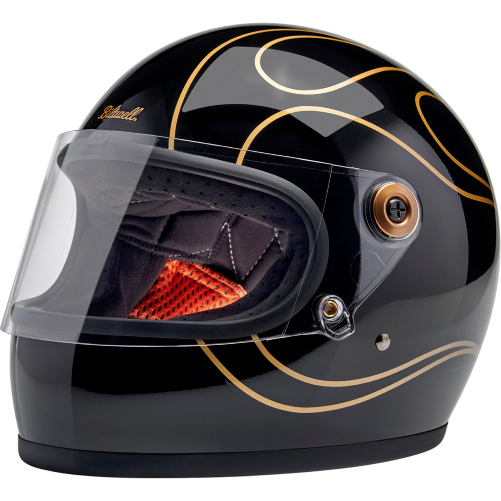 Biltwell Gringo S ヘルメット L DOT ECE Biltwell Gringo S ECE Black Flame Helmet - Get Lowered Cycles