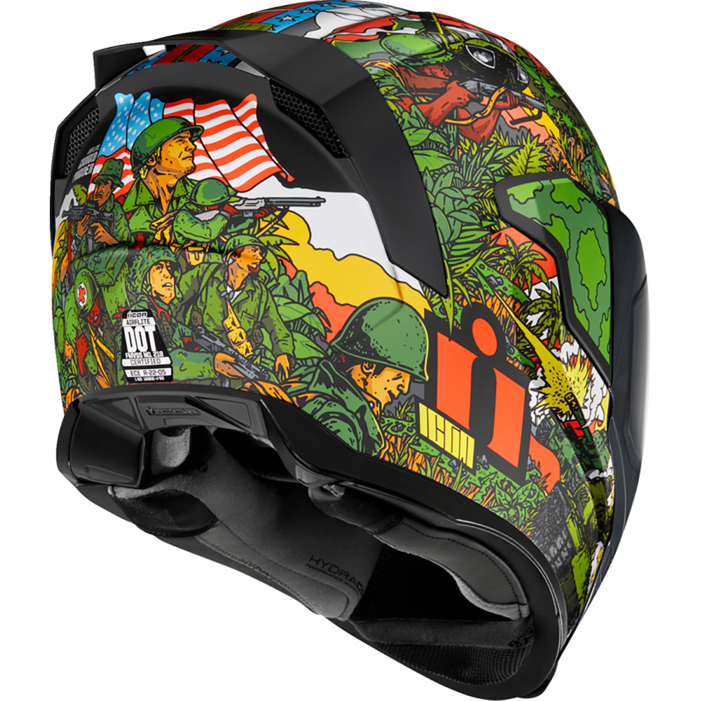 Icon Airflite GP23 Green Helmet Get Lowered Cycles