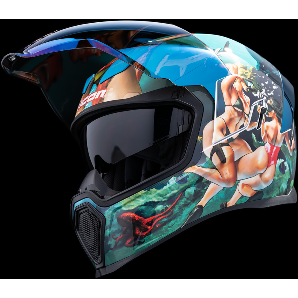 Icon Airflite Pleasuredome フルフェイス XL. ICON Airflite Pleasuredome 4 Helmet | XtremeHelmets.com