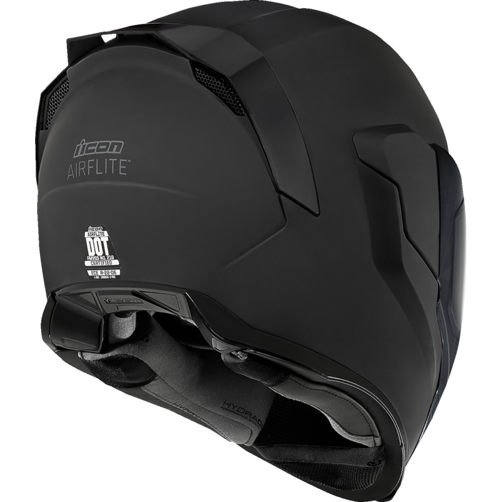 ICON AIRFLITE HELMET ブラック Mサイズ　中古品 ICON Airflite Dark Helmet | XtremeHelmets.com