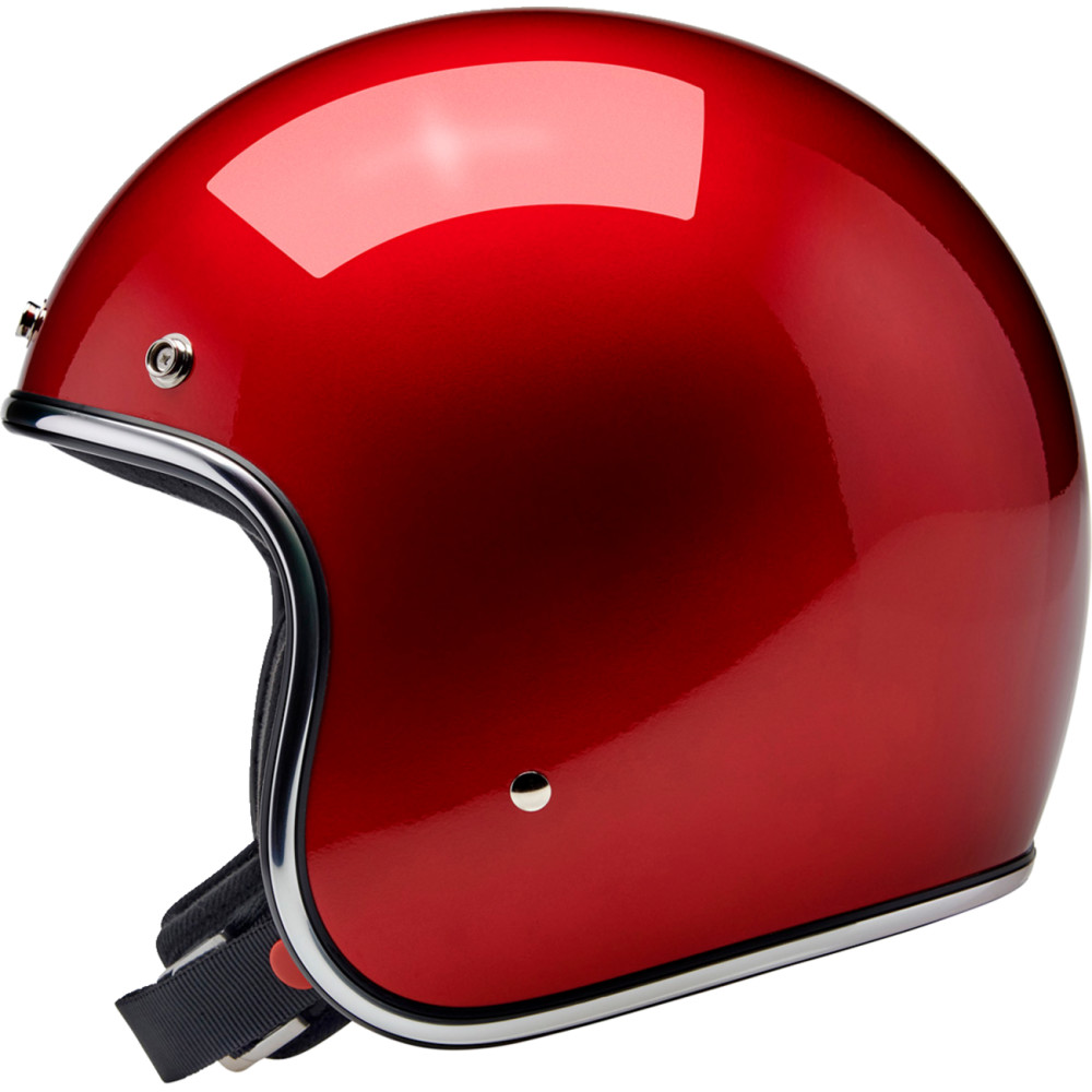 Biltwell Bonanza Motorcycle Helmet - Metallic Cherry Red - Get
