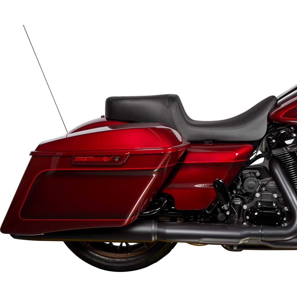 HARLEYDAVIDSON DRAGSPECIALTIES シート USA製 Drag Specialties Performance Predator 2-Up Seat for 2008