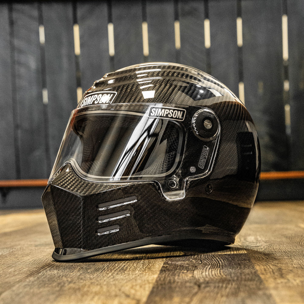 Simpson Outlaw Bandit 3 Helmet - Carbon Fiber - Get Lowered Cycles