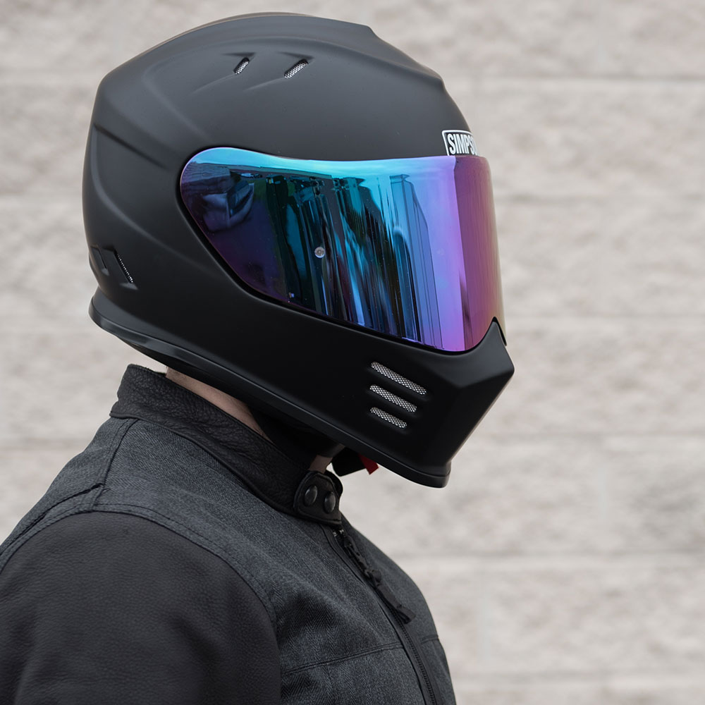 Simpson Ghost Bandit Helmet - Matte Black - Get Lowered Cycles