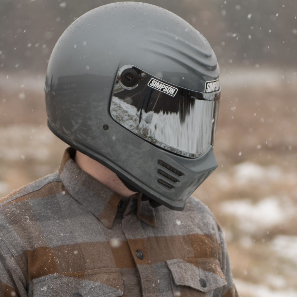 SIMPSON OUTLAW　５９cm Simpson Outlaw Bandit Motorcycle Helmet - Gunmetal - Get