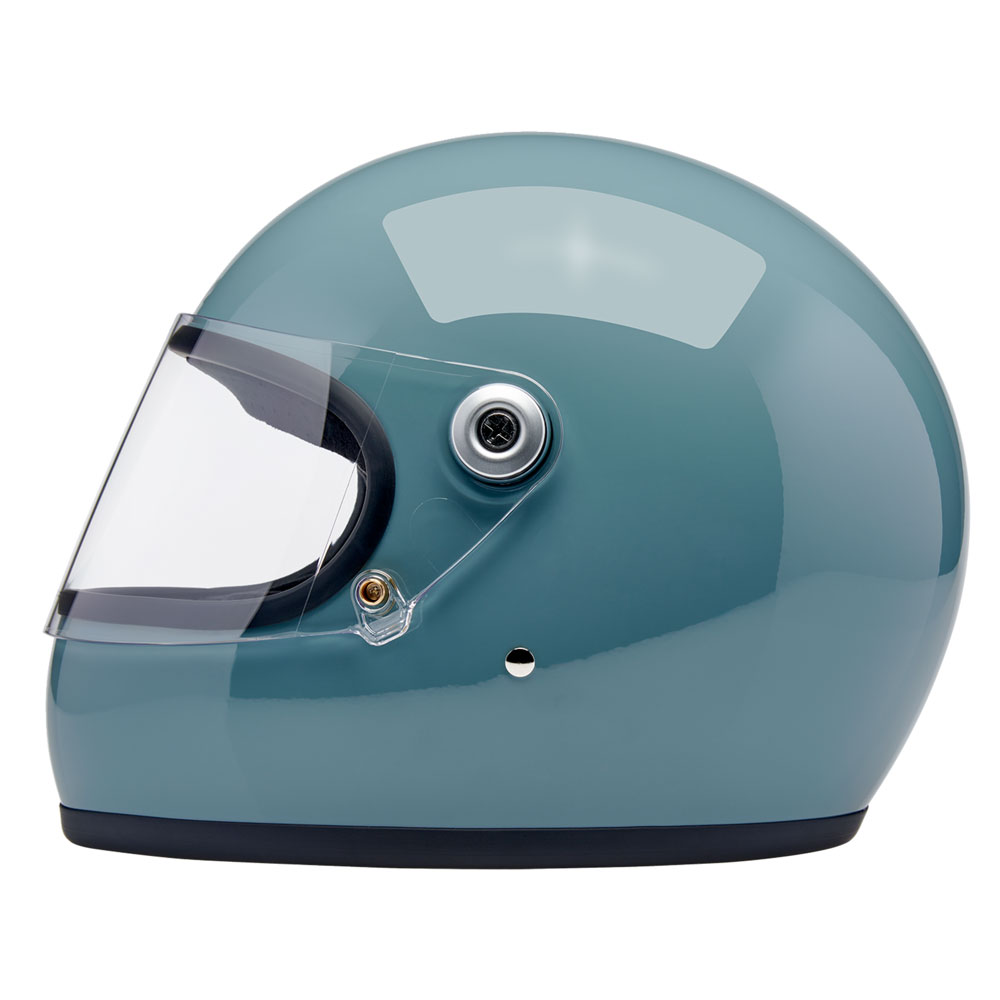Biltwell Gringo S ECE Gloss Agave Blue Helet - Get Lowered Cycles