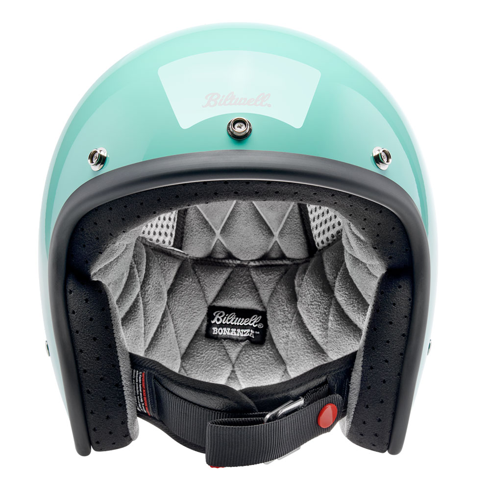 Biltwell Bonanza Motorcycle Helmet - Mint Julep - Get Lowered Cycles