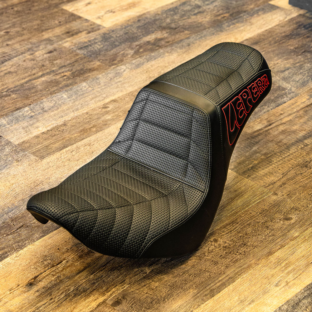 LePera OG Basket Weave Tailwhip Seat for 2018-2025 Harley Low