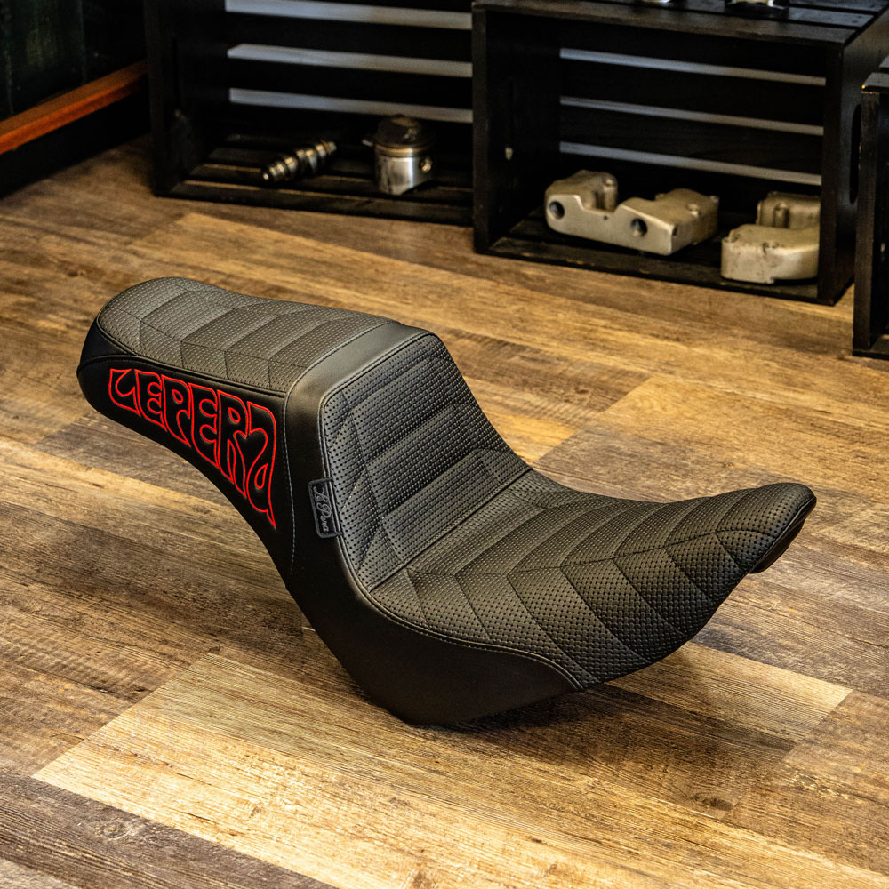 LePera OG Basket Weave Tailwhip Seat for 2018-2025 Harley Low