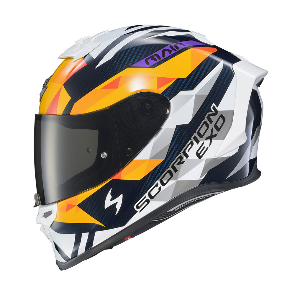 original scorpion helmet EXO-R1 Air Full Face Carbon Matte Black / 3XL This new design helps reduce wind noise and features a more aggressive look Scorpion EXO-R430 Cutlass Helmet