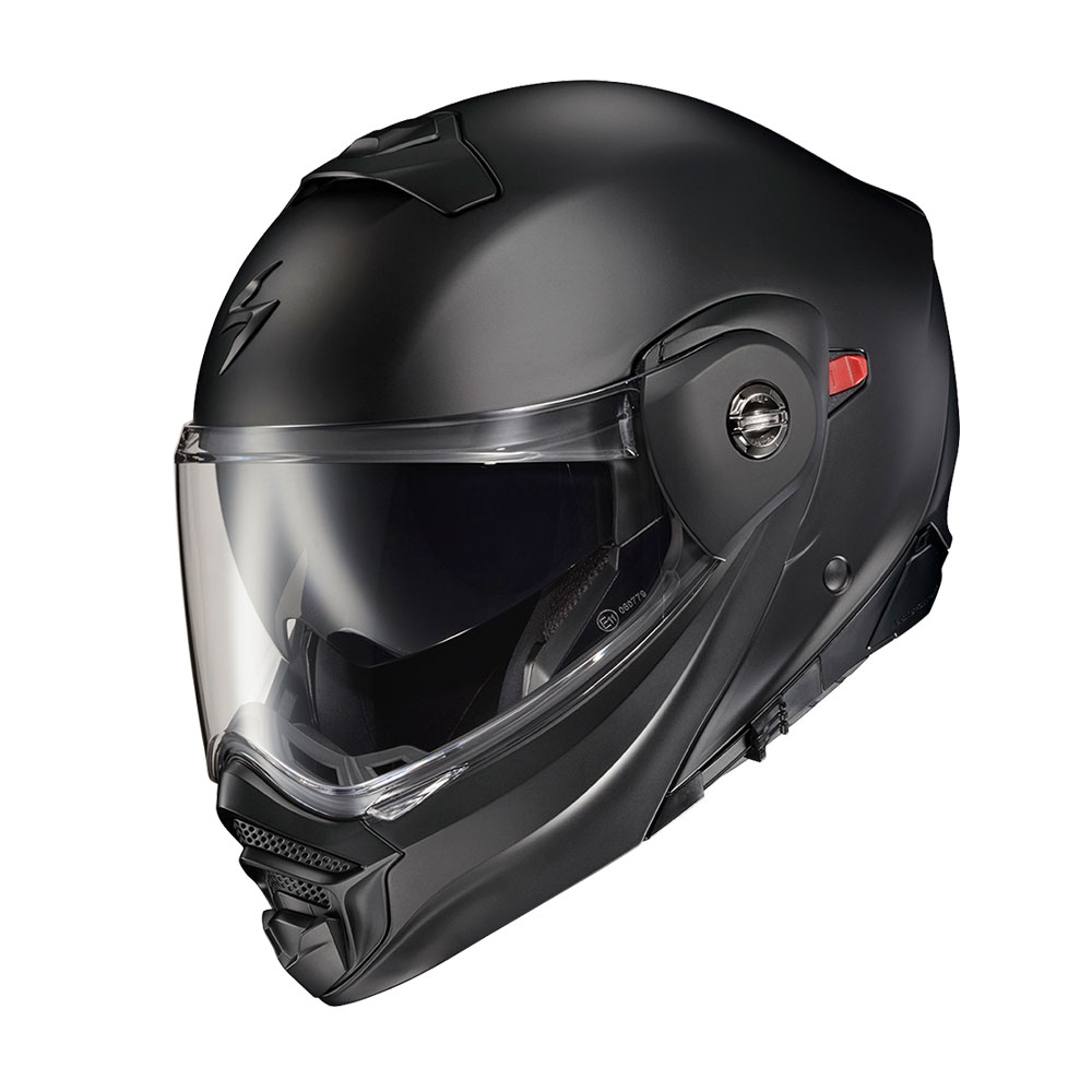 scorpion atv exo flash helmet ScorpionEXO AT960 Cold Weather Adventure Snowmobile Modular Electric Shield with Breath Box and Bluetooth Ready Speaker Pockets Solid (Matte Black face/modular protection Scorpion EXO-Warp Full Face Apex