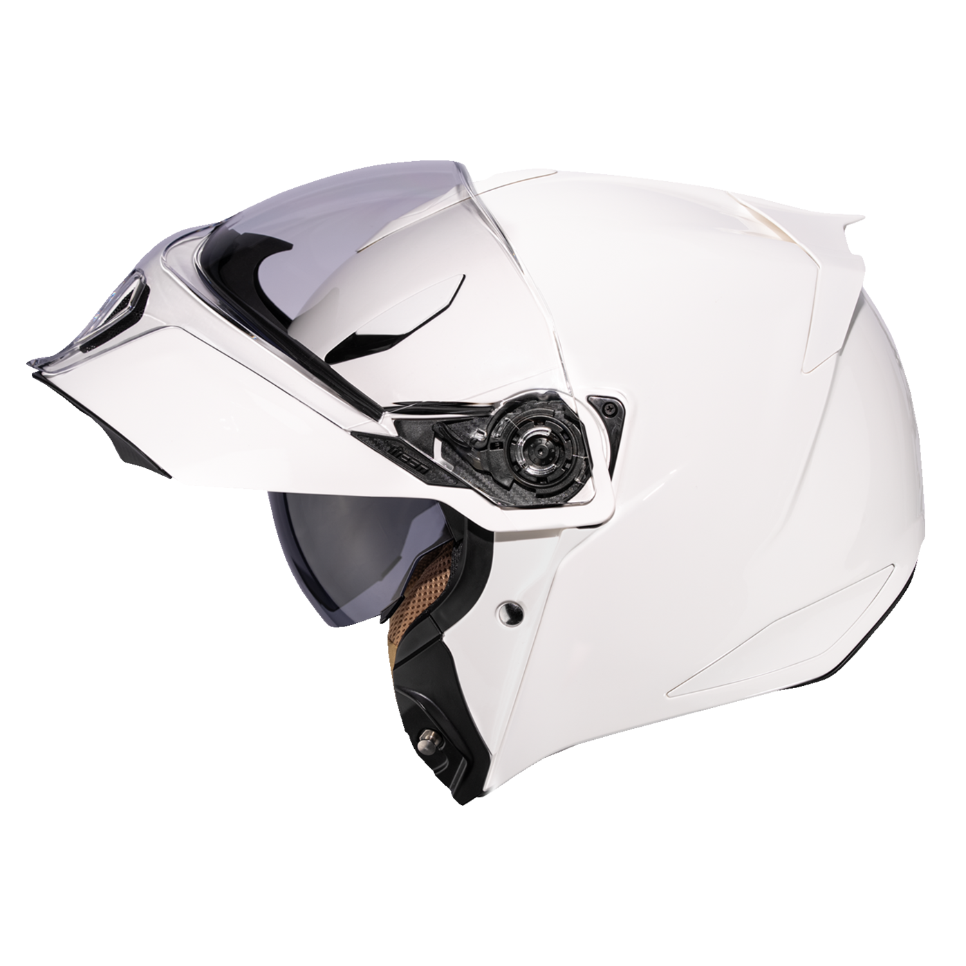 clear motorcycle helmet Flip Up Visor- making dawn commutes and late rides equally comfortable White XXXL Modular Flip Up