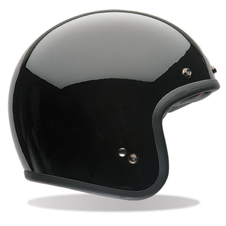 Bell Custom 500 Gloss Black Motorcycle Helmet - Get Lowered Cycles