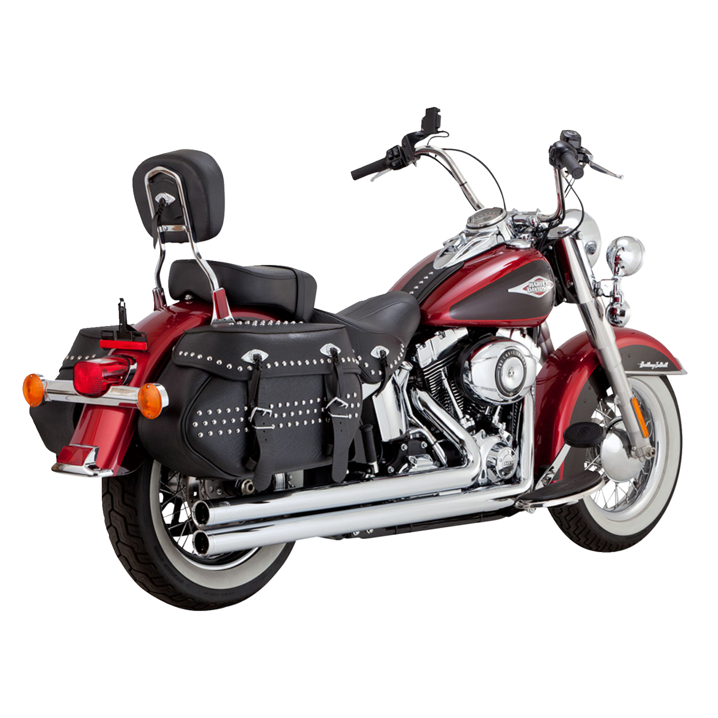 Vance & Hines Chrome Big Shots Long PCX Exhaust with Straight-Cut