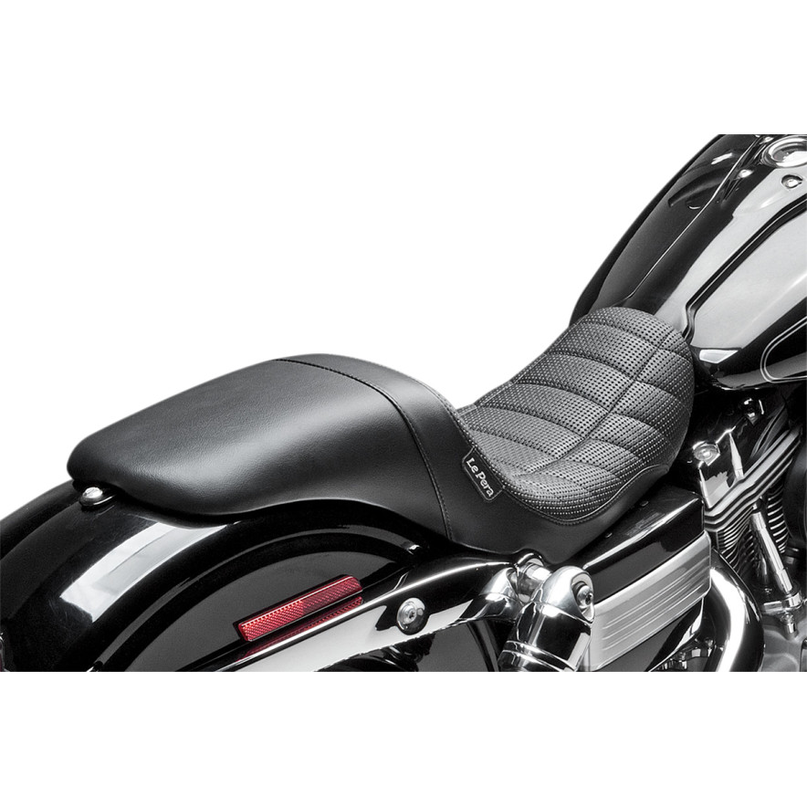 Le Pera Daytona Sport Flat Track Seat for 2006-2017 Harley Dyna