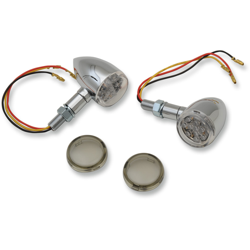 Drag Specialties LED Mini Deuce Marker Lights - Chrome - Get