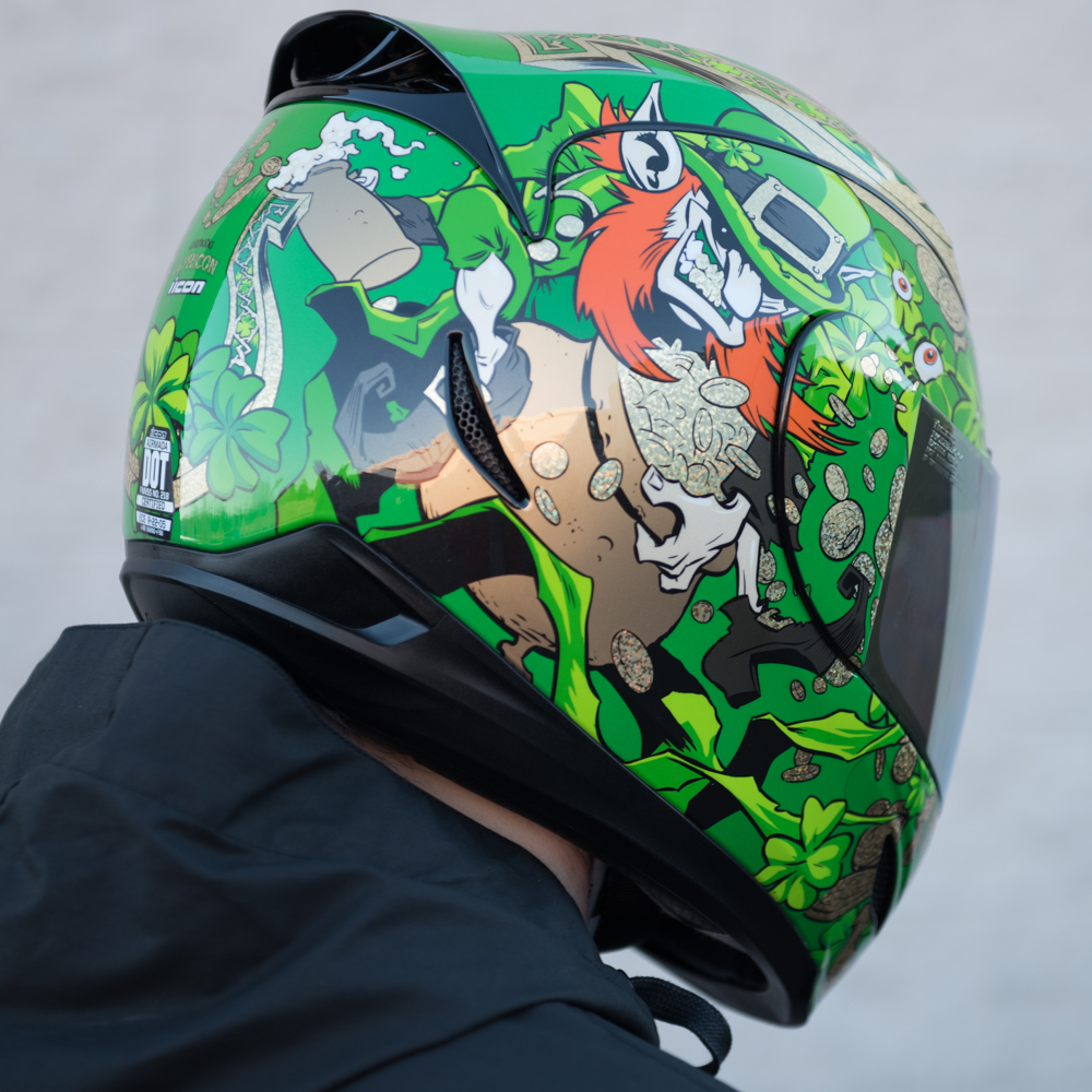 Icon Airmada Doodle Helmet Icon Airmada Lepricon Helmet Icon