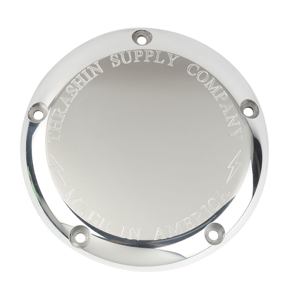 ダービーカバー Thrashin Supply TSC-3011-4 Thrashin Supply Derby Cover for 1999-2018 Harley* - Polished - TSC