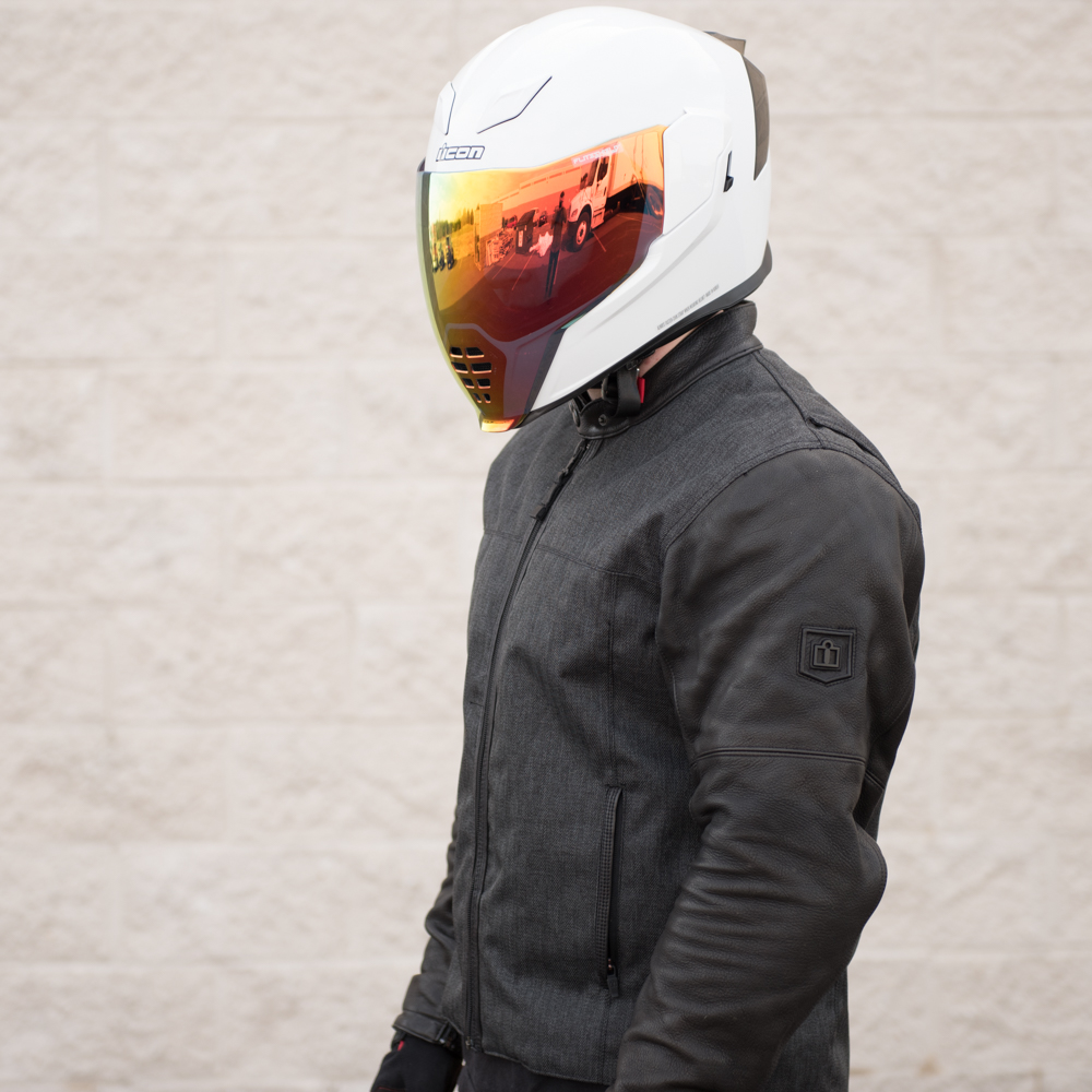 Icon Airflite RST Red Motorcycle Face Shield 0130-0783 Get