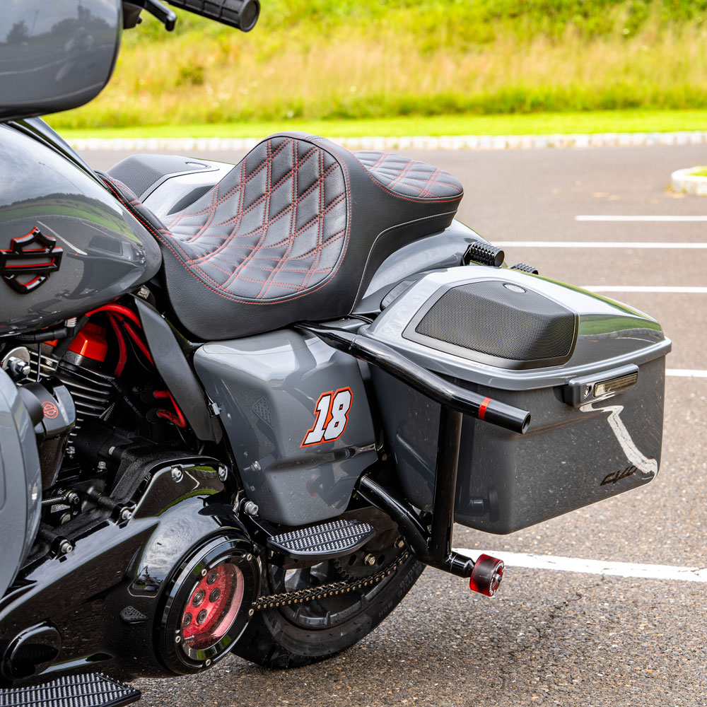 0801-1483 DRAG シート PREDATOR 1UP 20年-23年 FLTRK 黒 SP店 DRAG SPECIALTIES 0801-1483 プレデター 1アップシート ブラック