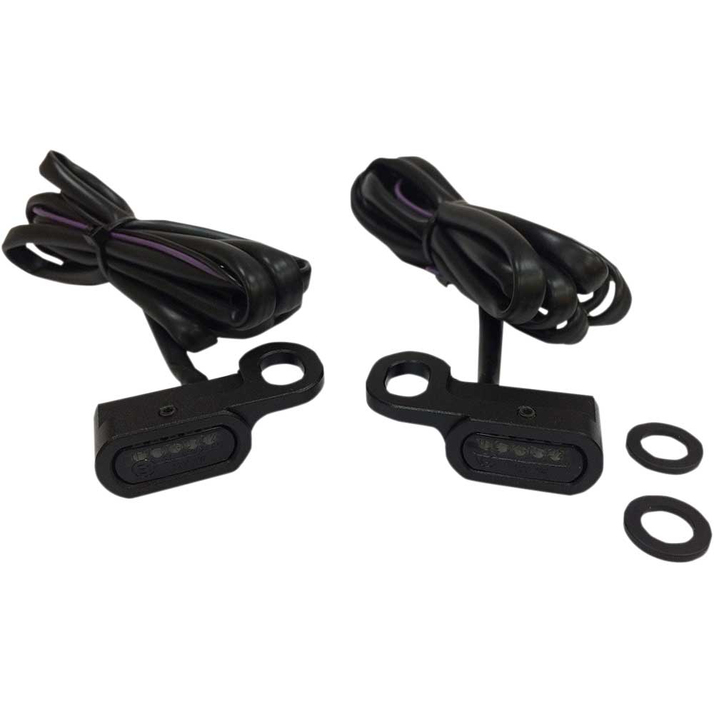 Drag Specialties LED Handlebar Turn Signals for Harley Hydraulic Clutch