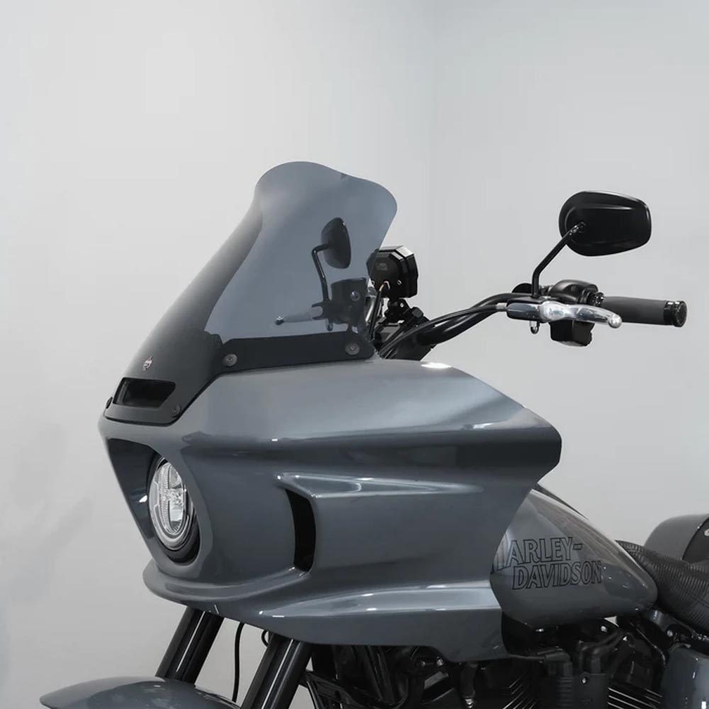 Klock Werks Flare Windshield for 2022-2024 Harley Low Rider ST - Dark Smoke