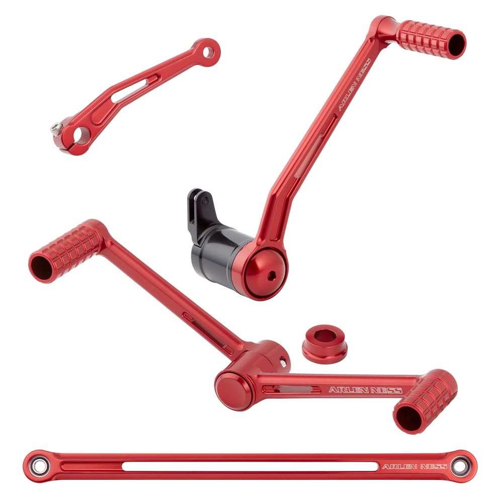 Arlen Ness Speedliner Foot Control Kit for 2008-2024 Harley Touring - Red