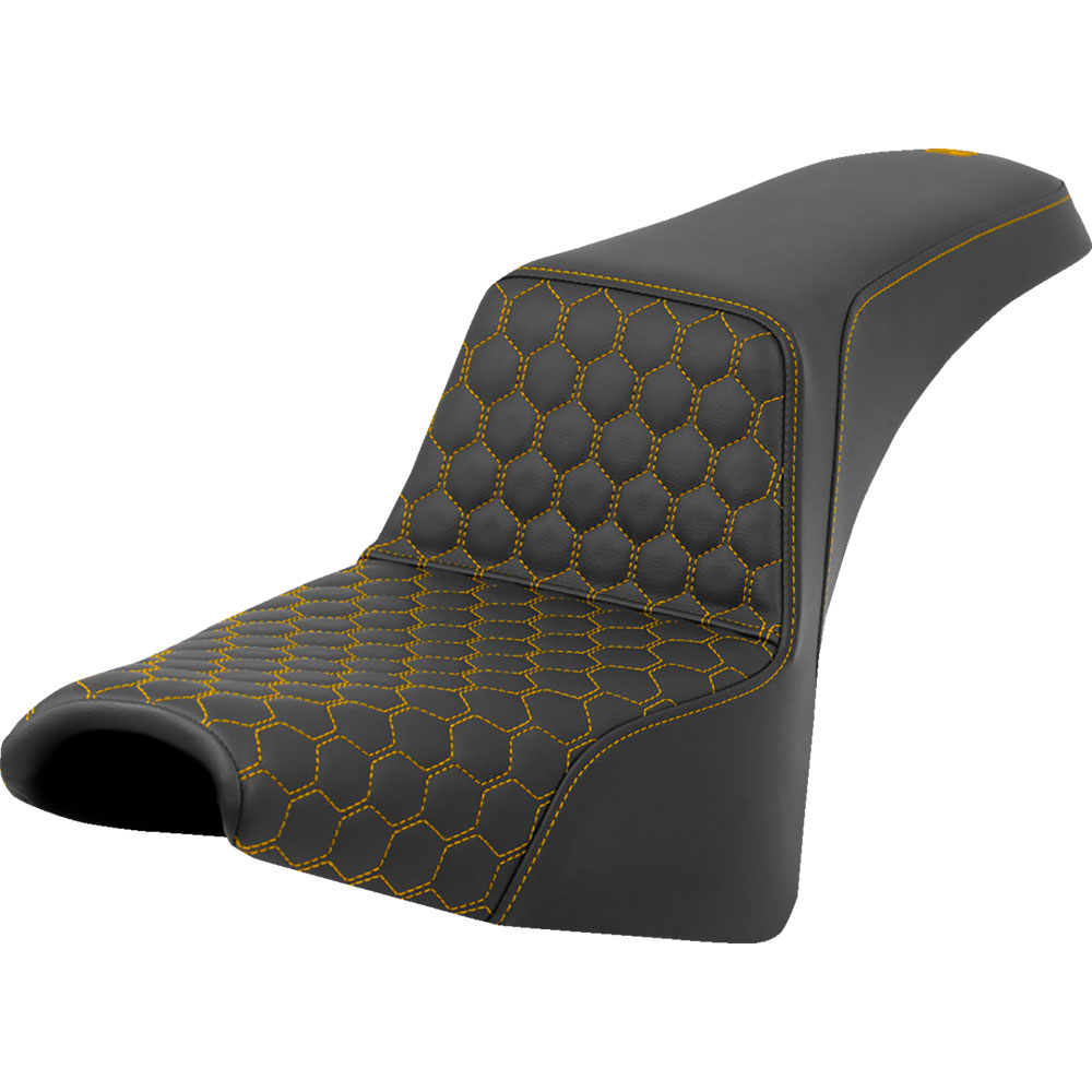 Saddlemen Honeycomb Step-Up Seat for 2018-2024 Harley FXST/FXBB - Colors