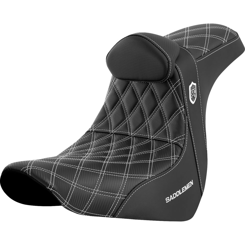 Harley-Davidson Saddlemenグレッグルツカ・スリムシート Saddlemen Black Slim LS Seat for Harley 97-07 Road King 06
