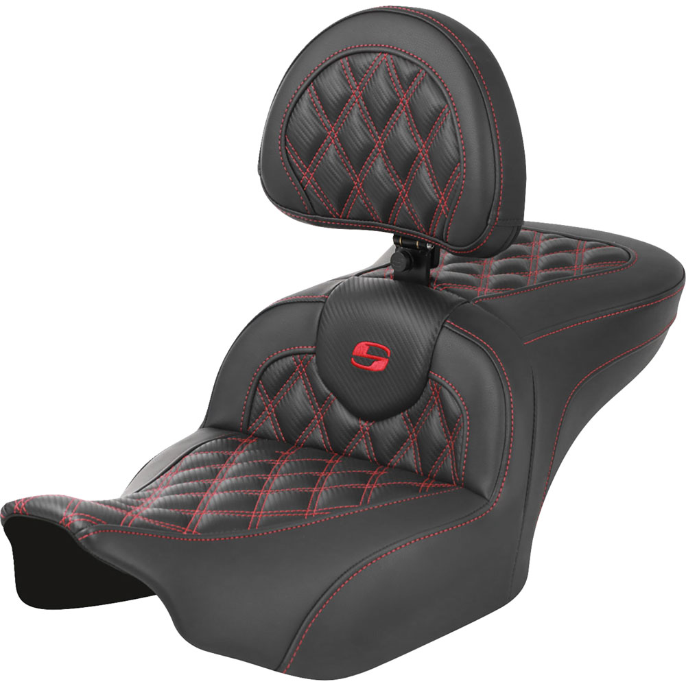 Saddlemen Road Sofa CF Seat w/ Driver's Backrest for 2024-2025 Harley Touring*