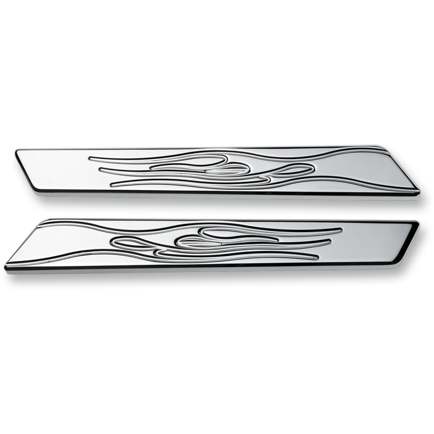 Joker Machine Saddlebag Hinge Inserts for 2014-2020 Harley Touring - Flames