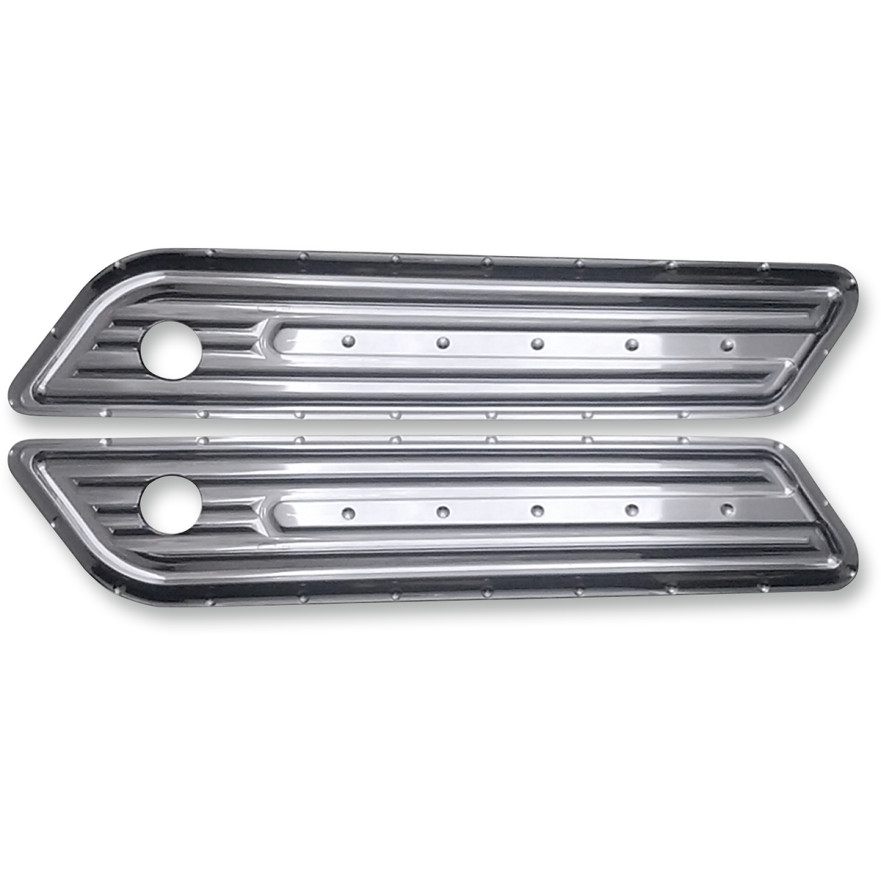 Covingtons Dimpled Saddlebag Hinge Covers for 2014-2021 Harley Touring