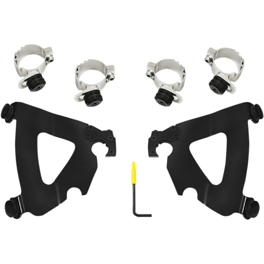Memphis Shades Road Warrior Fairing Trigger-Lock Mounting Kit for 1991-2005 Harley Dyna