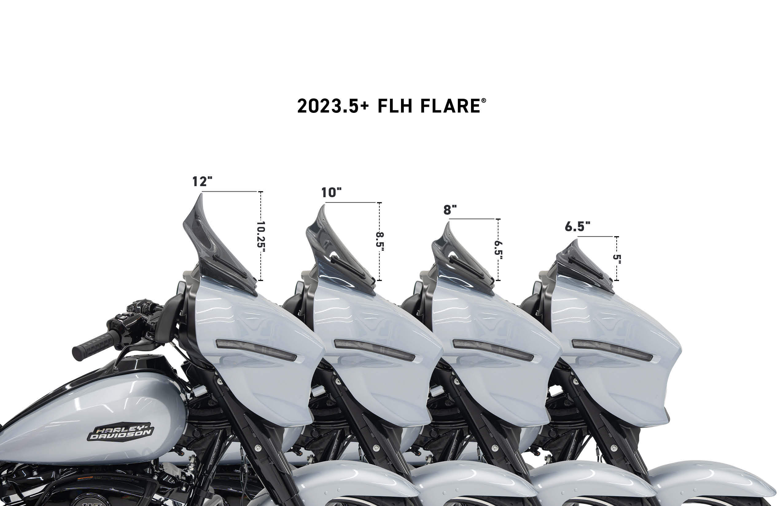 Klock Werks Flare Windshield for 2023.5-2025 Harley Street Glide