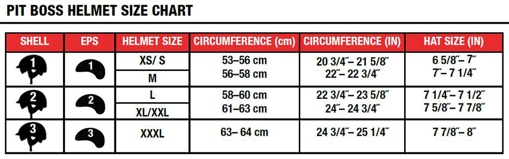 Bell Size Chart