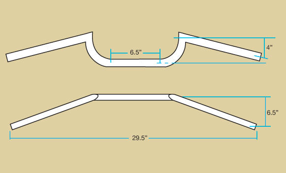 Biltwell Clubman Handlebars - 1"