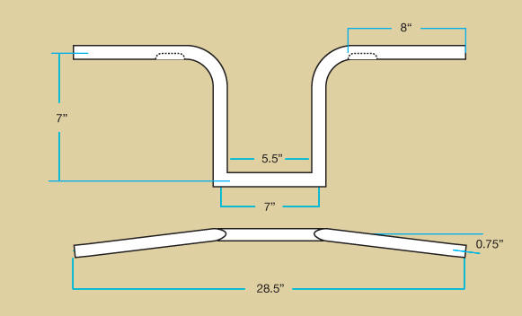 Biltwell Frisco Bars Handlebars - 1"