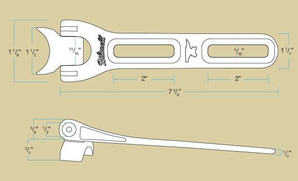 Biltwell Polished Stainless Steel Seat Hinge