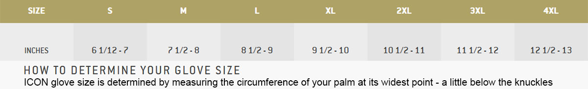 Mens Glove Size Chart