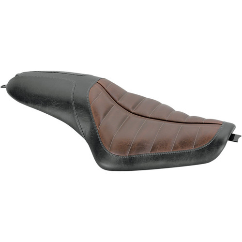 Roland Sands Enzo 2-Up Seats for 2004-2020 Harley Sportster - Brown