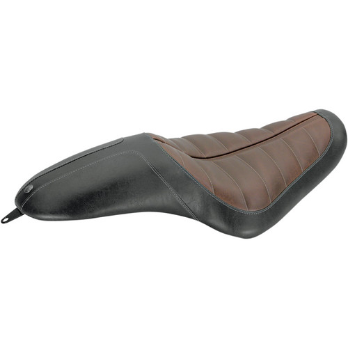 Roland Sands Enzo 2-Up Seats for 2004-2020 Harley Sportster - Brown