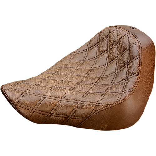 Saddlemen Renegade LS Solo Seat for 2018-2024 Harley Fat Boy - Brown
