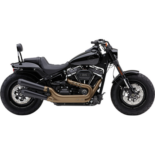 Cobra El Diablo Mufflers for 2018-2022 Harley Fat Bob FXFB - Black